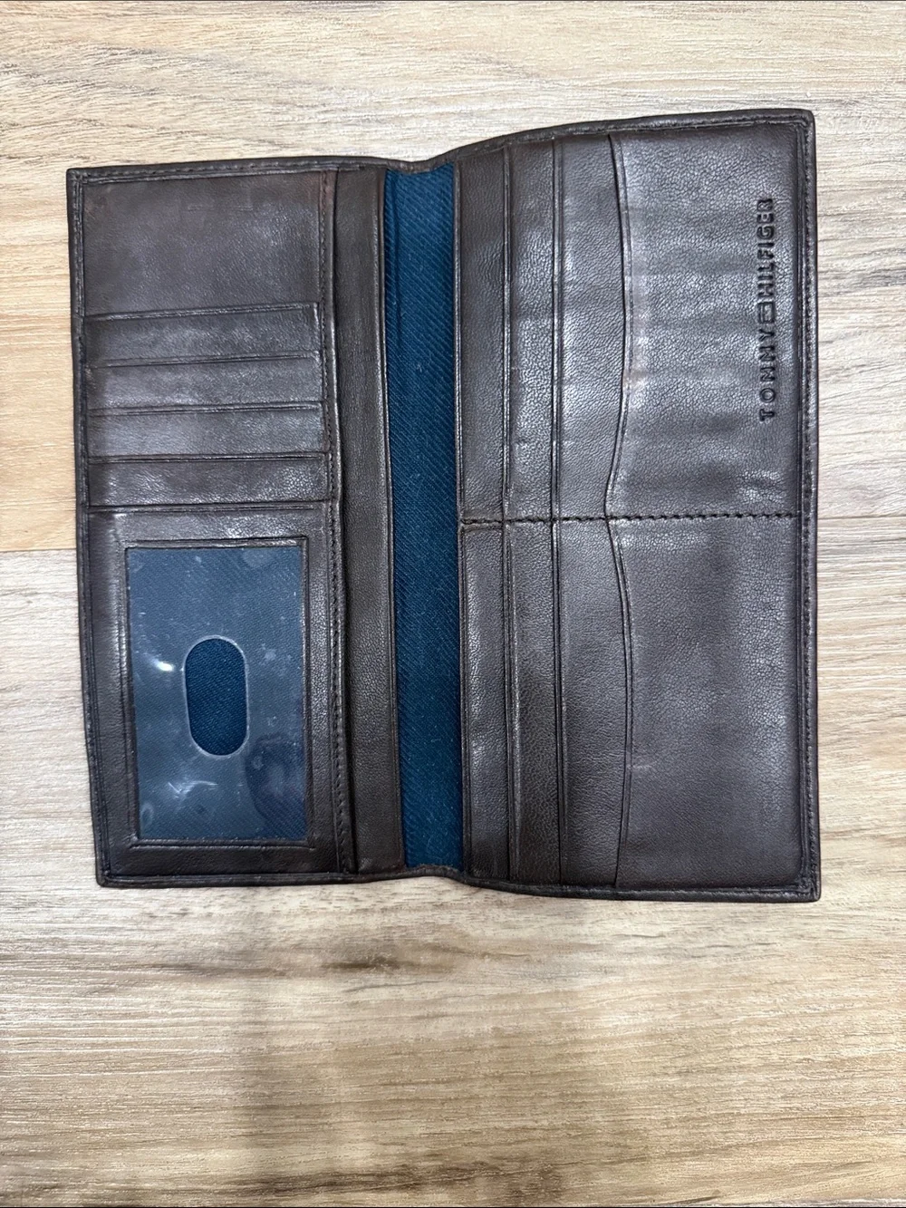 Tommy Hilfiger Leather Long Wallet - Brown